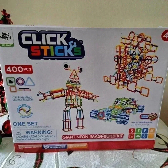 CLICK STICKS 400 PCS GIANT NEON IMAGI-BUILD KIT - Picture 4 of 8